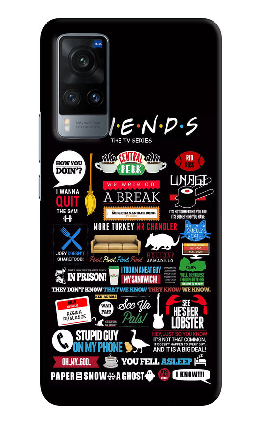 FRIENDS Vivo X60 Hard Case Back Cover by Casekaro