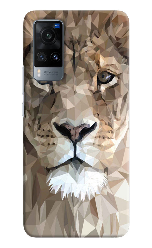 Lion Art Vivo X60 Hard Case Back Cover by Casekaro