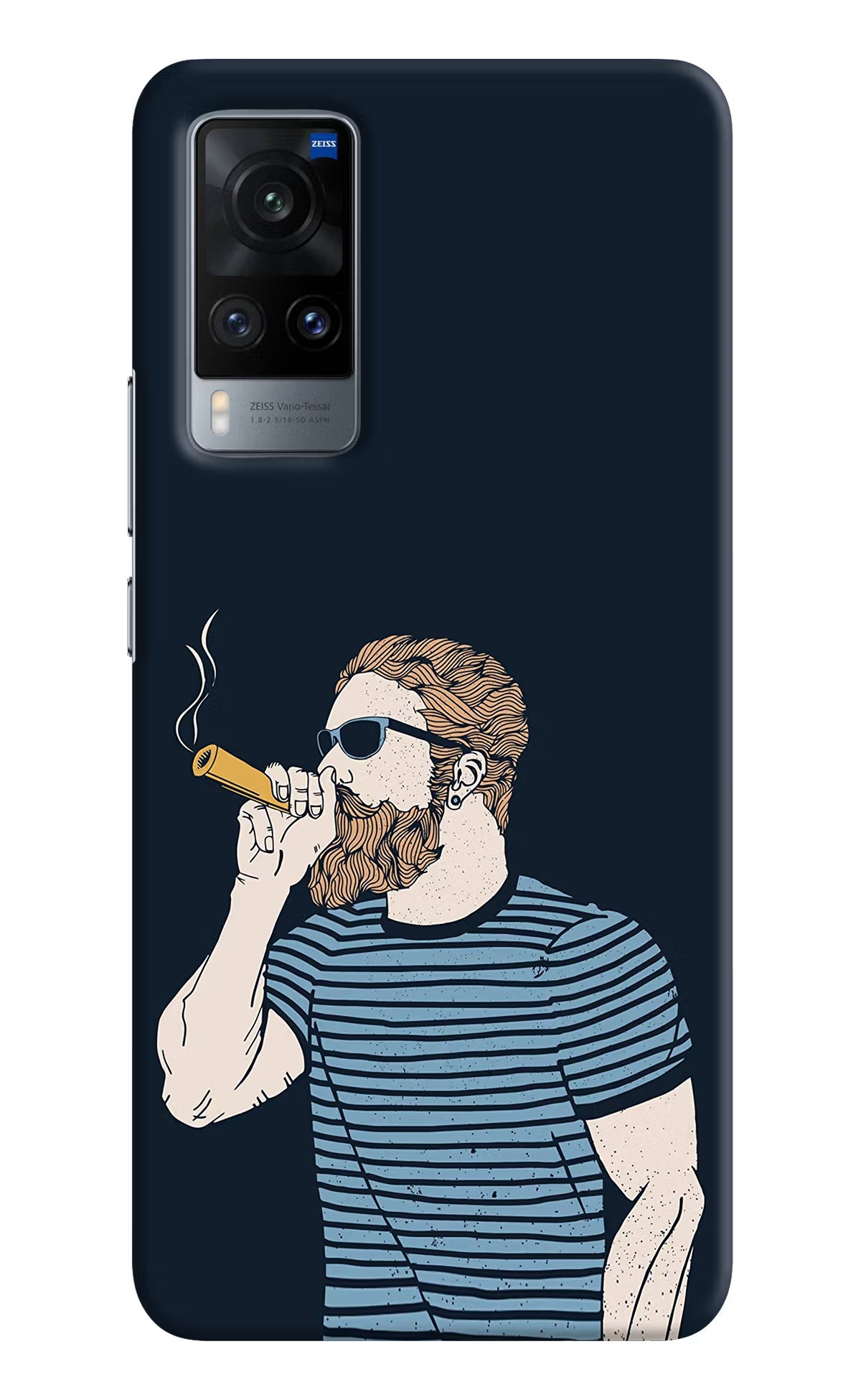 Smoking Vivo X60 Hard Case Back Cover by Casekaro