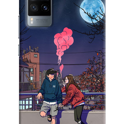 Chilling Couple Vivo X60 Hard Case Back Cover by Casekaro