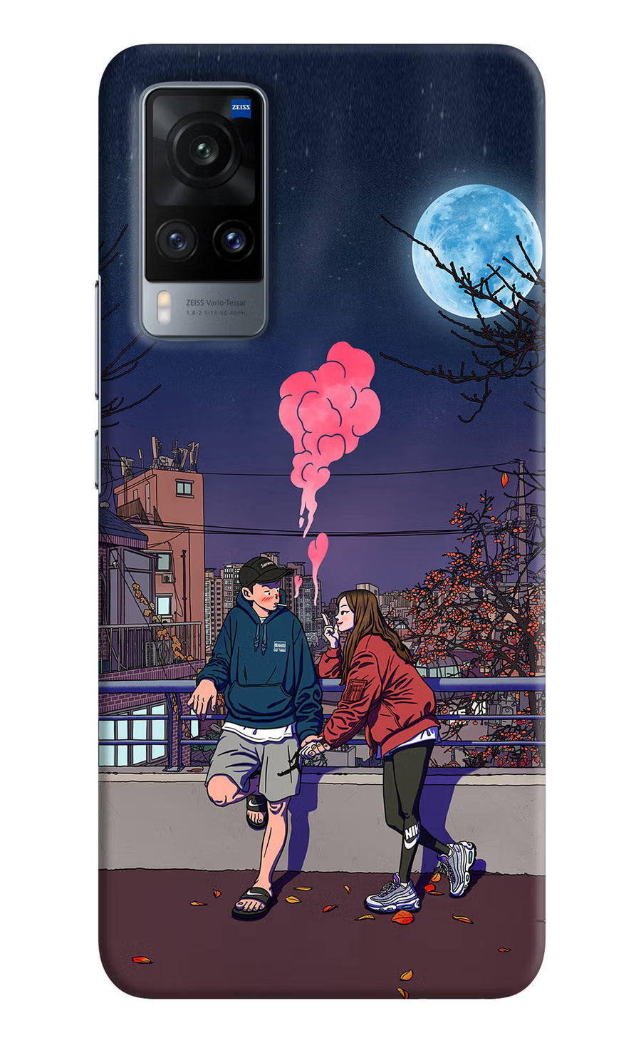 Chilling Couple Vivo X60 Back Cover, Hard case
