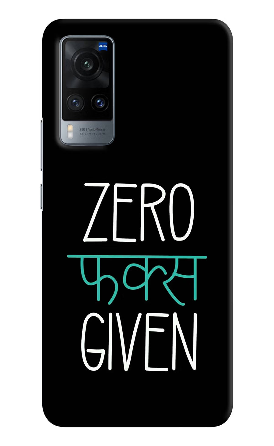 Zero Fucks Given Vivo X60 Back Cover, Hard case