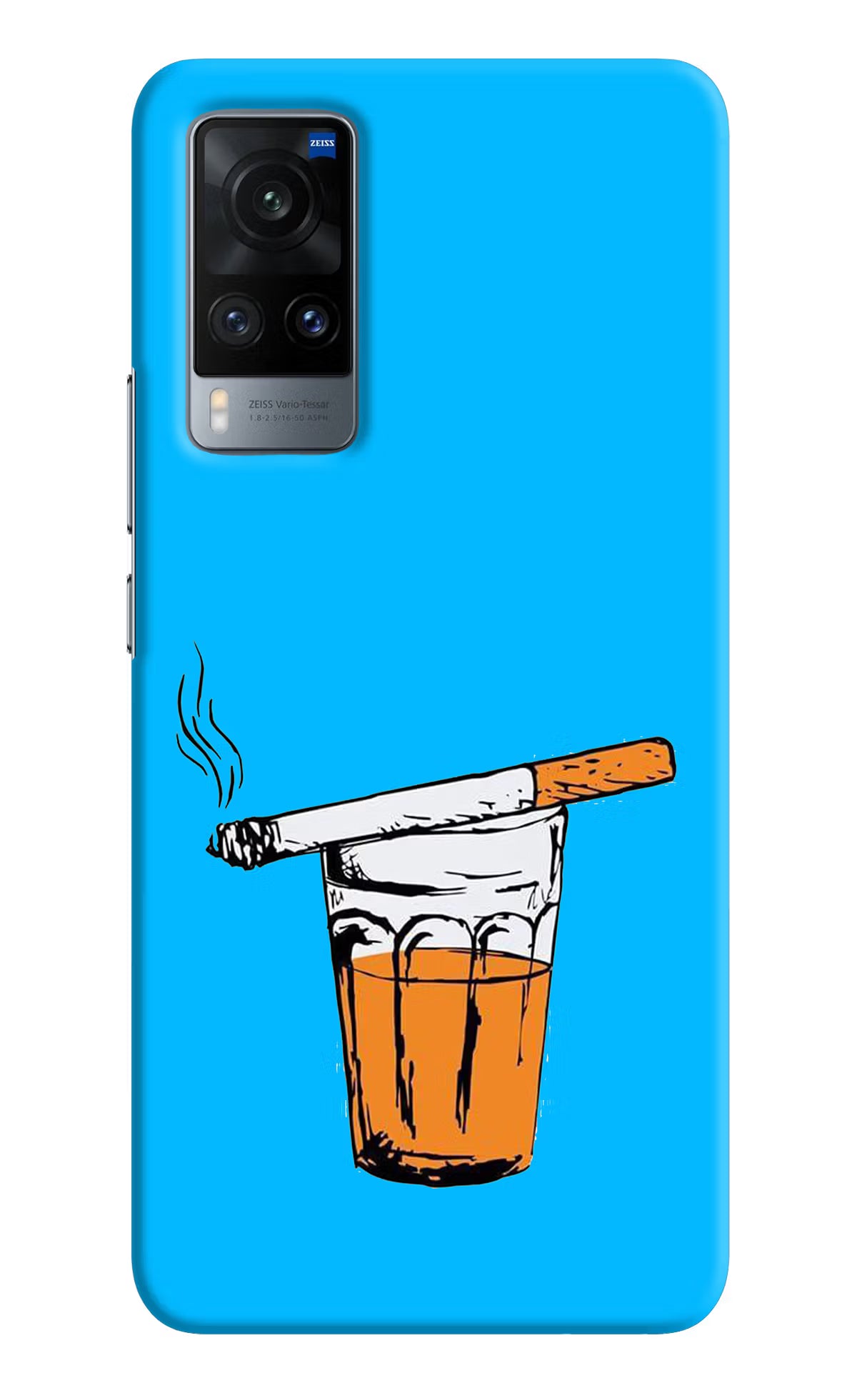 Chai Sutta Vivo X60 Hard Case Back Cover by Casekaro