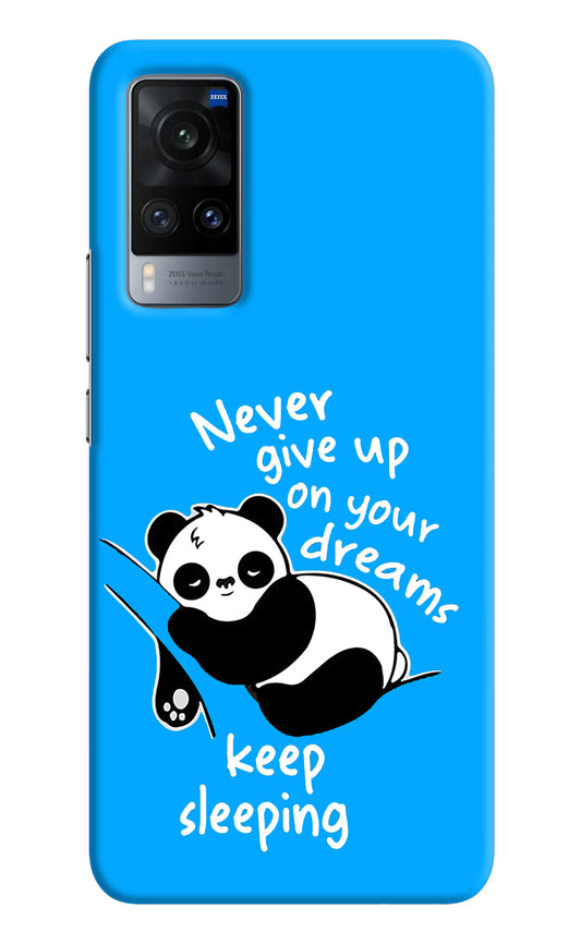 Keep Sleeping Vivo X60 Hard Case Back Cover by Casekaro