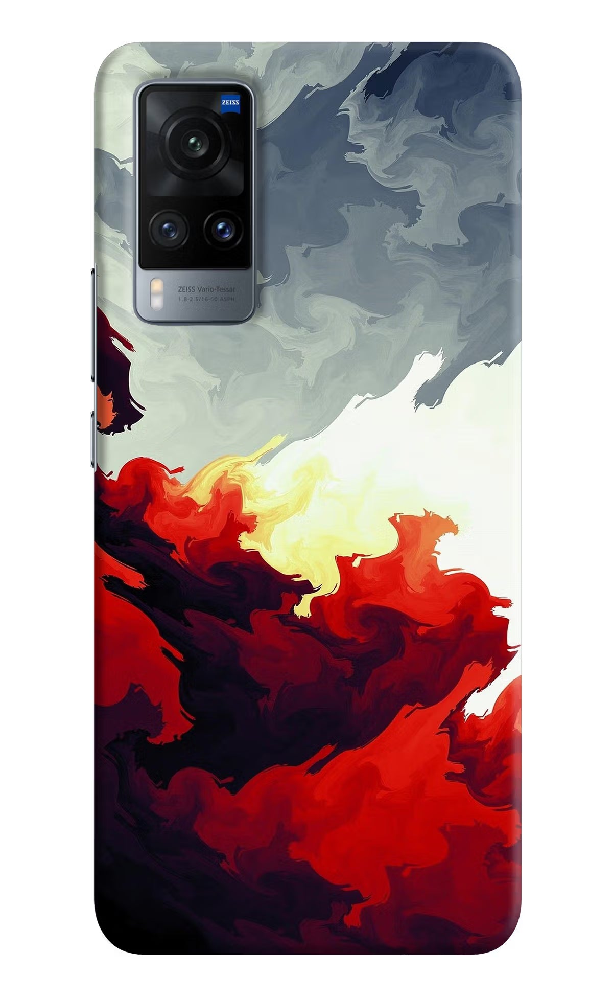 Fire Cloud Vivo X60 Hard Case Back Cover by Casekaro