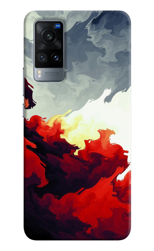 Fire Cloud Vivo X60 Hard Case Back Cover by Casekaro