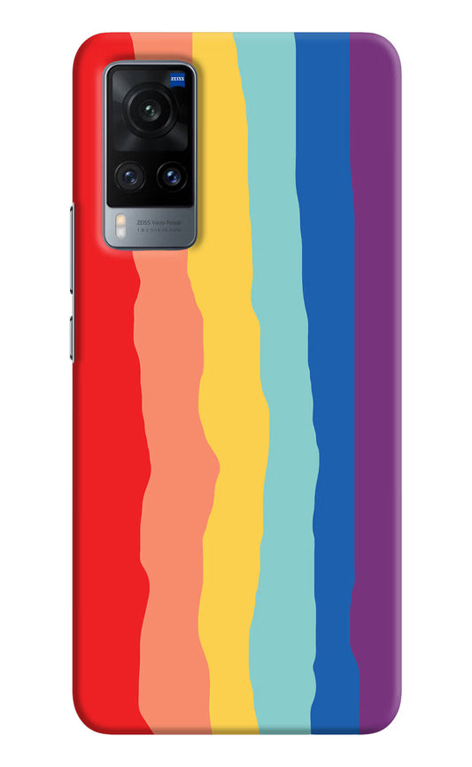 Rainbow Vivo X60 Hard Case Back Cover by Casekaro
