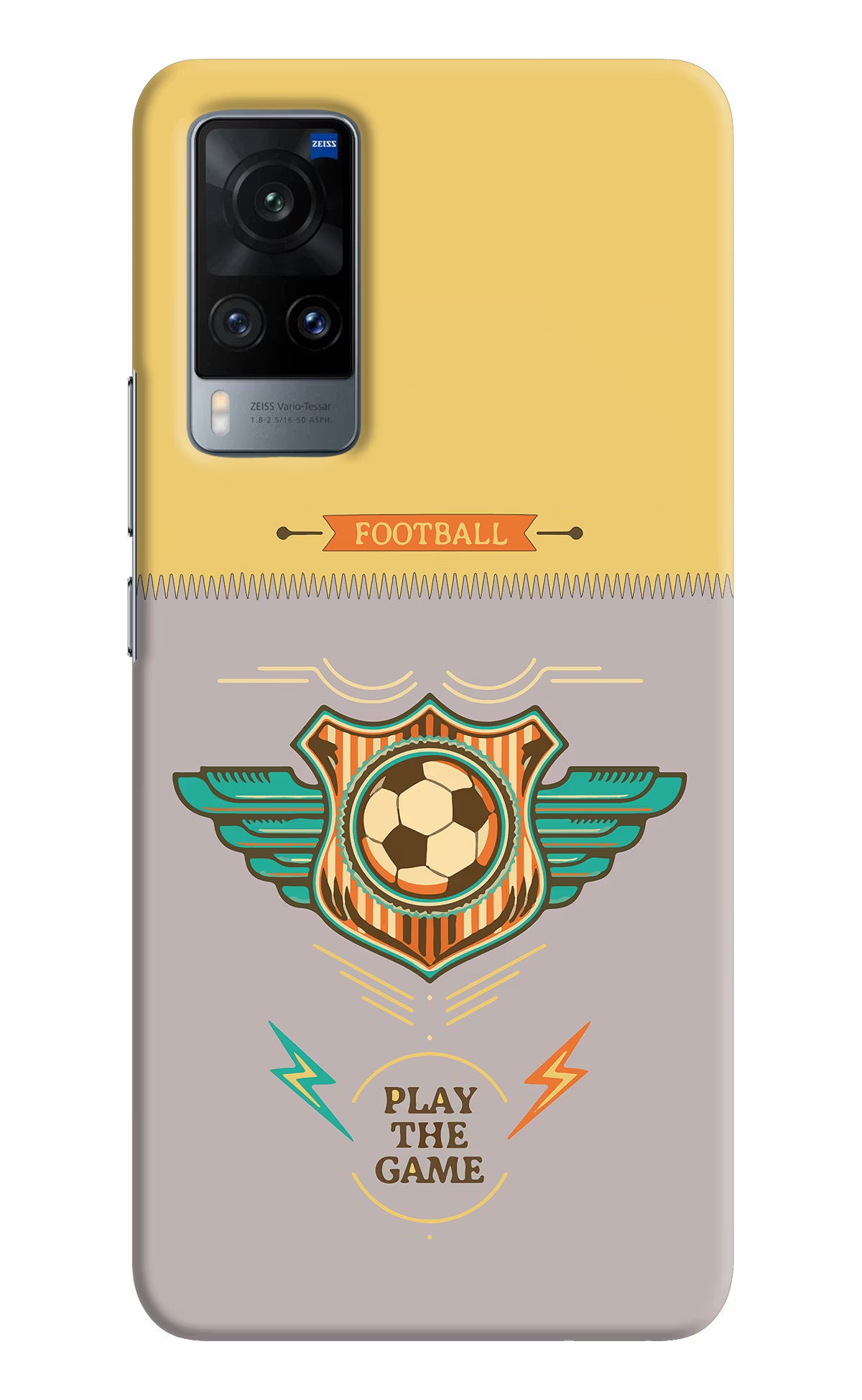 Football Vivo X60 Hard Case Back Cover by Casekaro