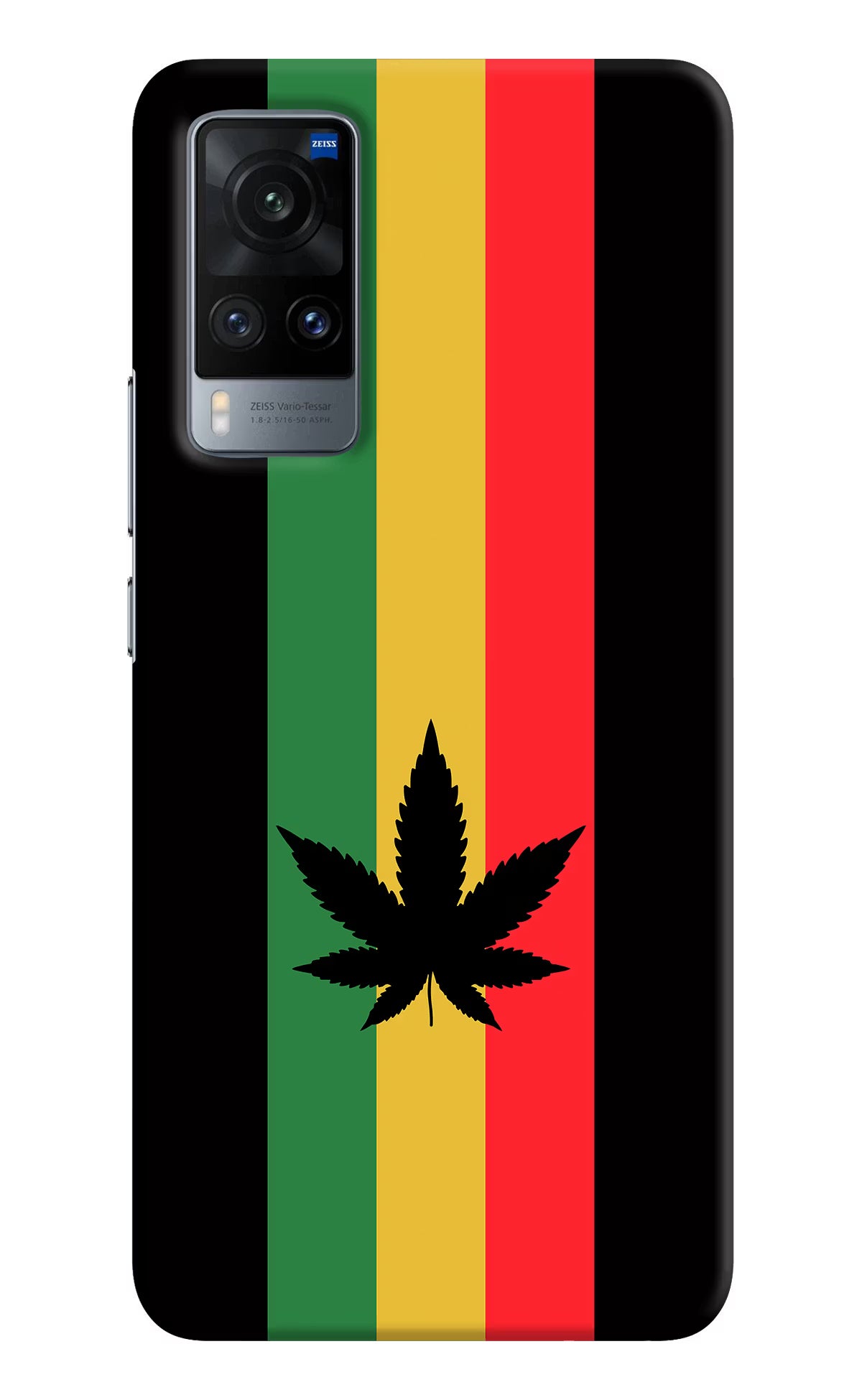 Weed Flag Vivo X60 Hard Case Back Cover by Casekaro