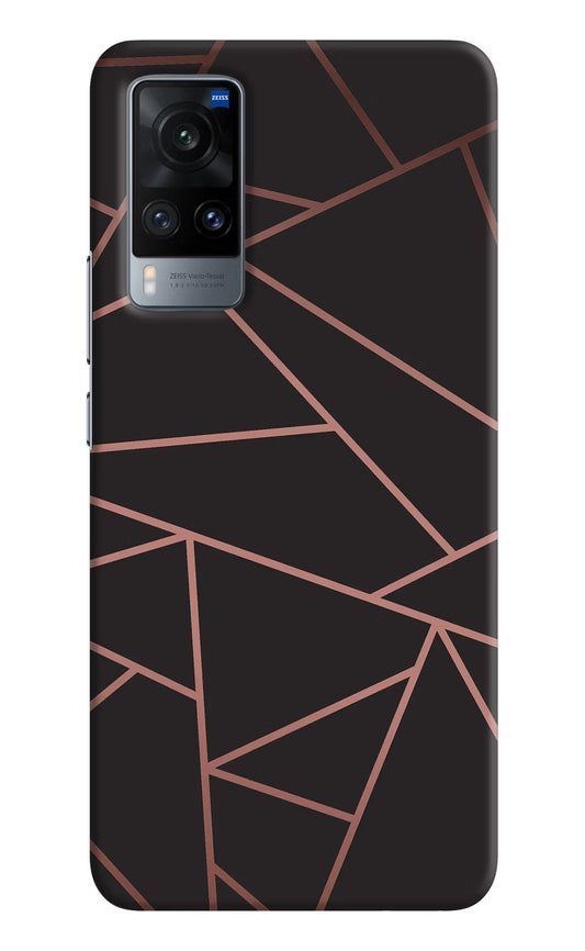 Geometric Pattern Vivo X60 Hard Case Back Cover by Casekaro