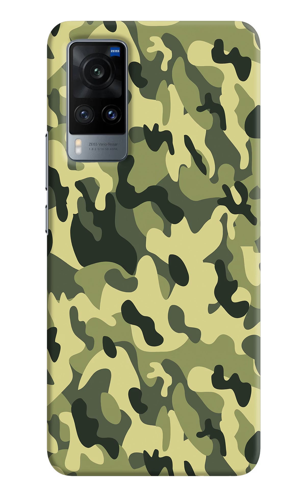 Camouflage Vivo X60 Hard Case Back Cover by Casekaro