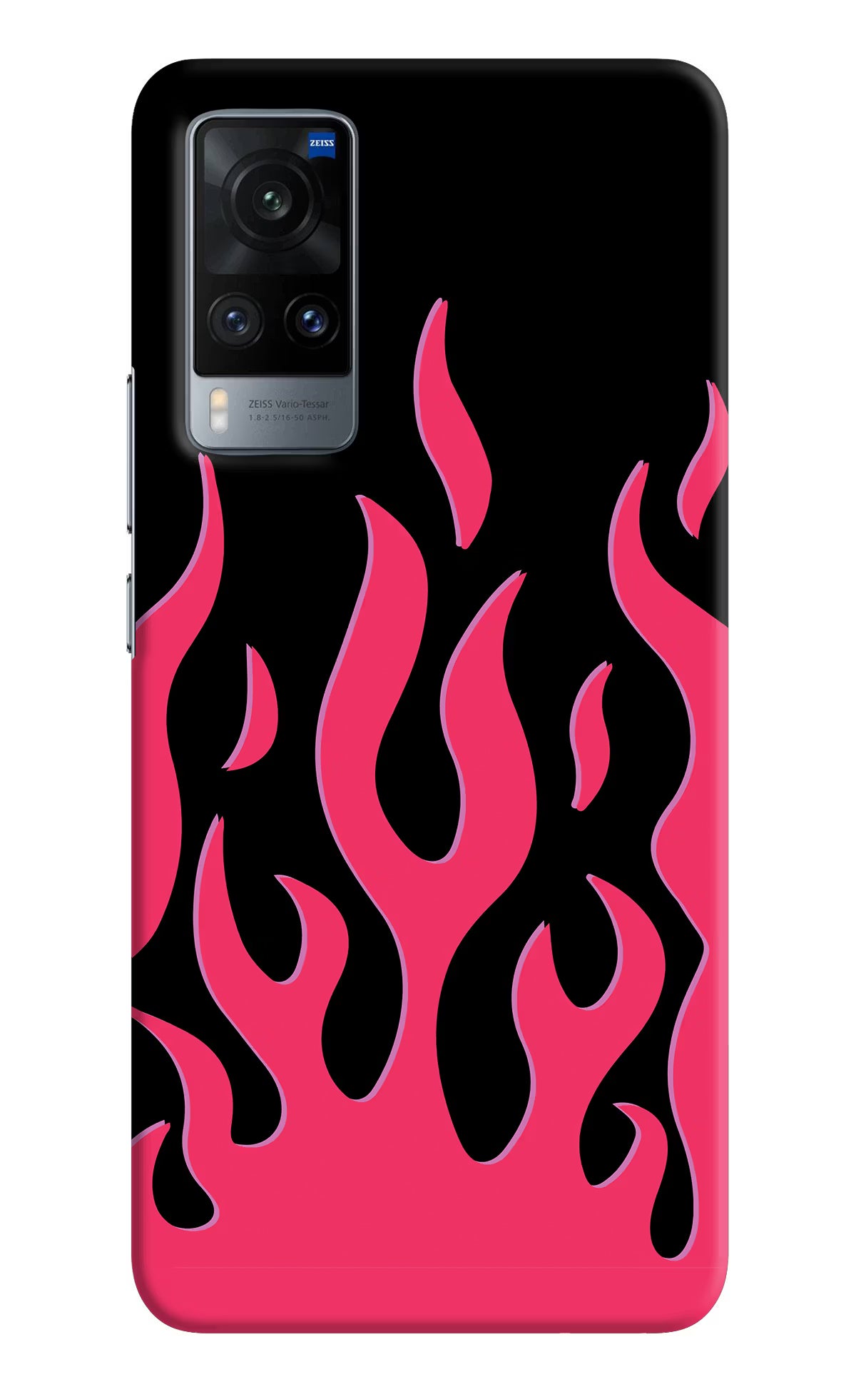 Fire Flames Vivo X60 Hard Case Back Cover by Casekaro