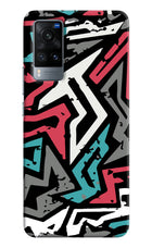 Geometric Graffiti Vivo X60 Hard Case Back Cover by Casekaro