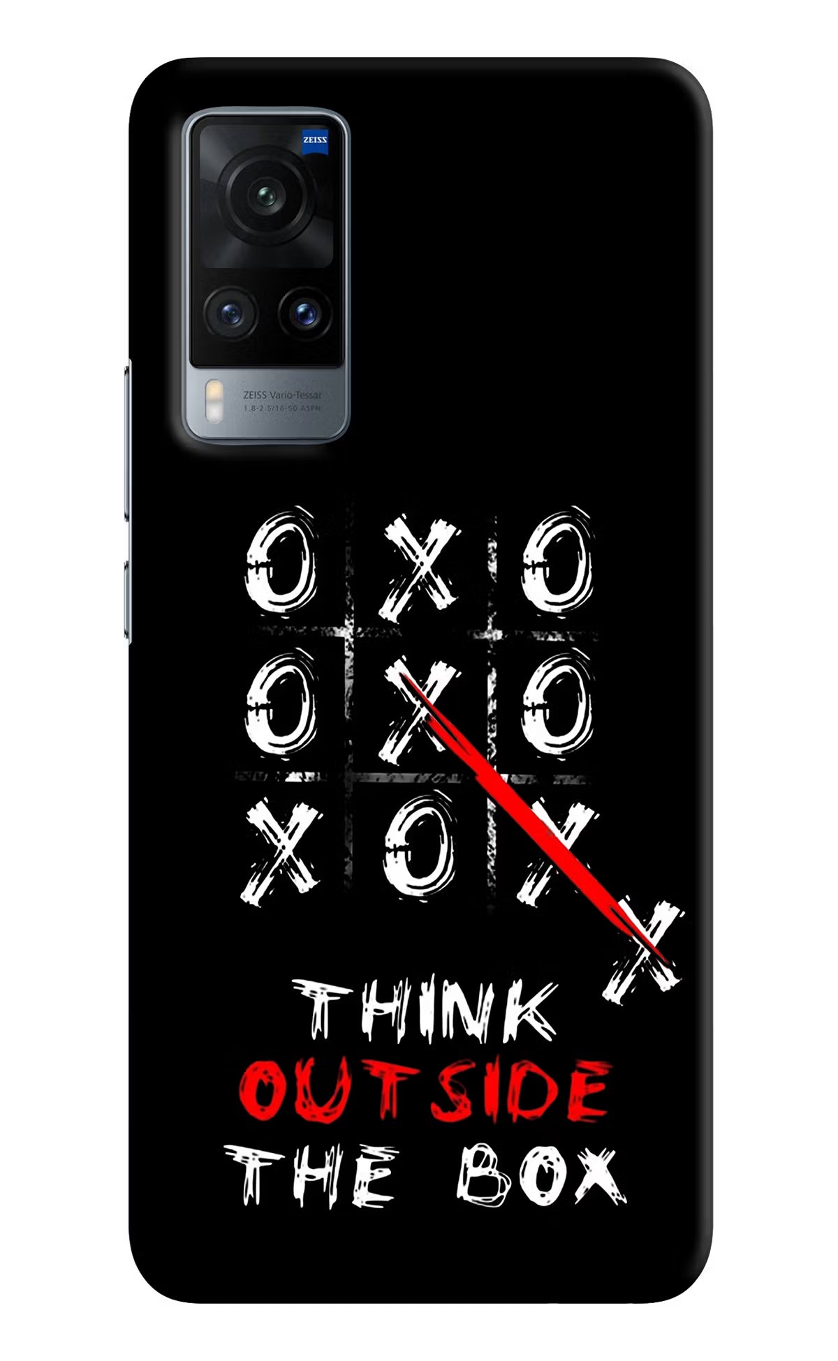 Think out of the BOX Vivo X60 Hard Case Back Cover by Casekaro