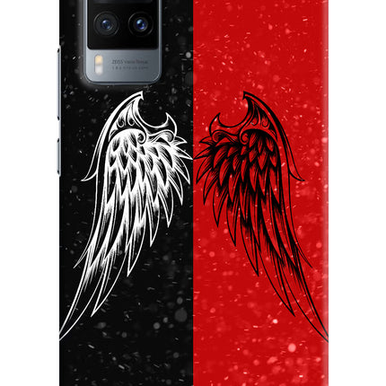 Wings Vivo X60 Hard Case Back Cover by Casekaro