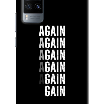 Again Again Gain Vivo X60 Hard Case Back Cover by Casekaro