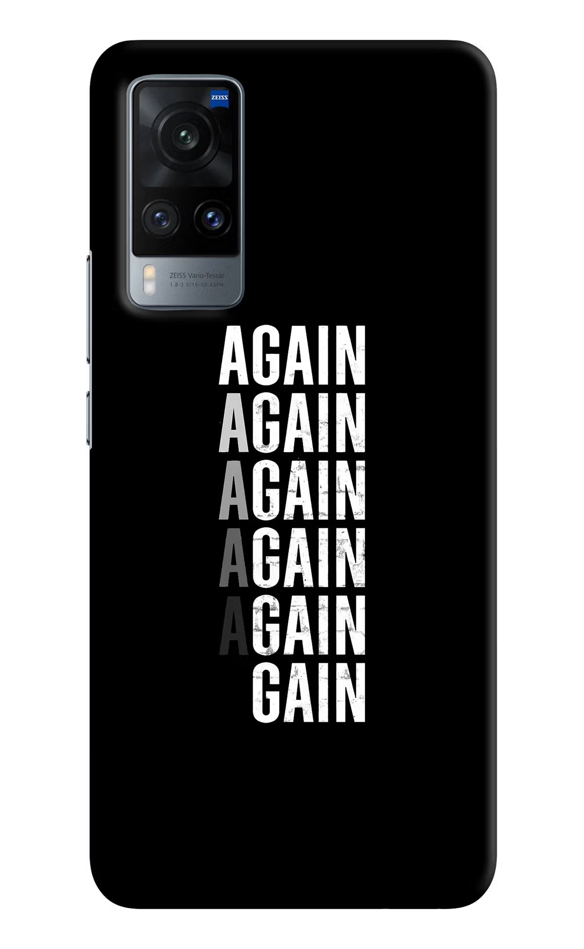 Again Again Gain Vivo X60 Hard Case Back Cover by Casekaro