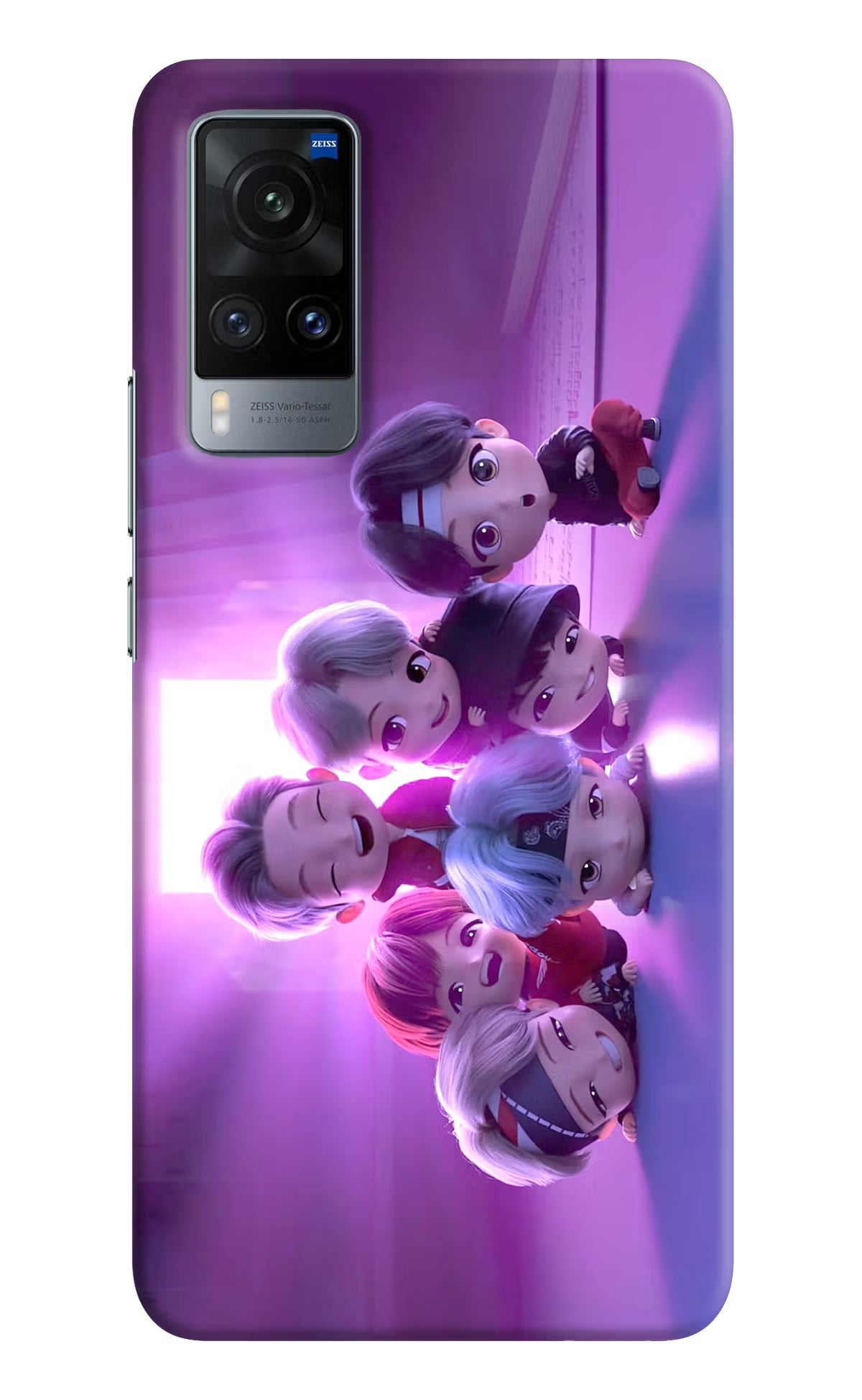 BTS Chibi Vivo X60 Hard Case Back Cover by Casekaro