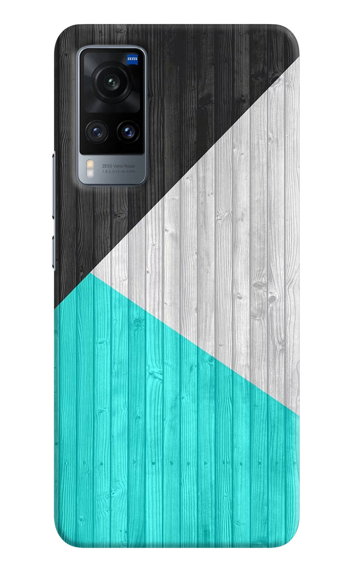 Wooden Abstract Vivo X60 Hard Case Back Cover by Casekaro
