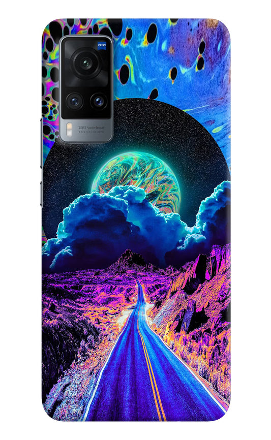 Psychedelic Painting Vivo X60 Hard Case Back Cover by Casekaro