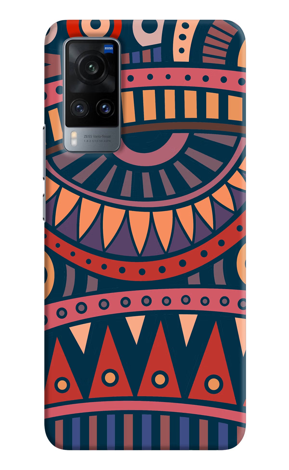 African Culture Design Vivo X60 Hard Case Back Cover by Casekaro