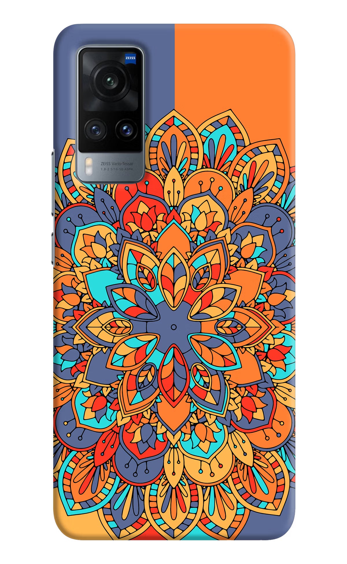 Color Mandala Vivo X60 Hard Case Back Cover by Casekaro