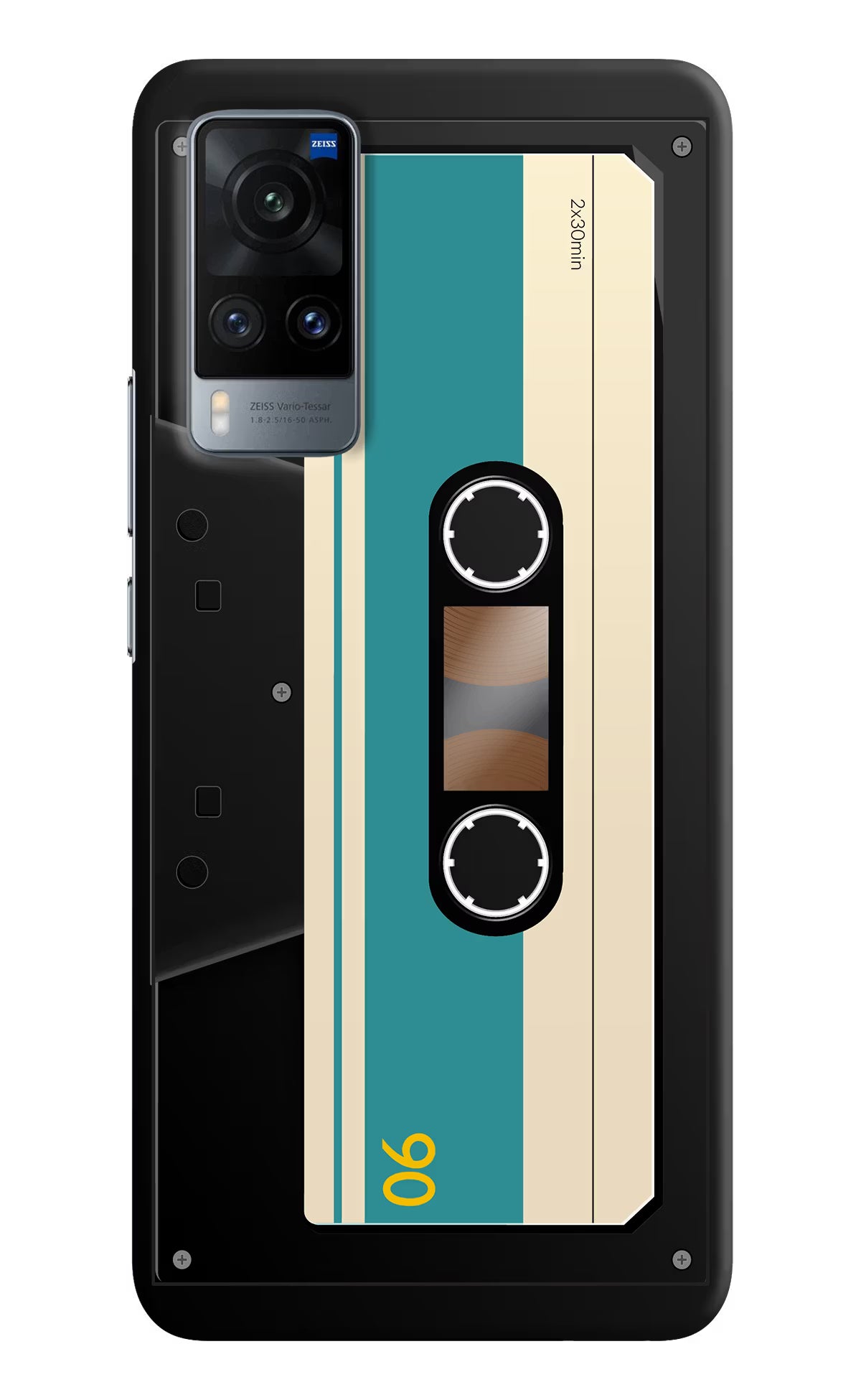 Cassette Vivo X60 Hard Case Back Cover by Casekaro