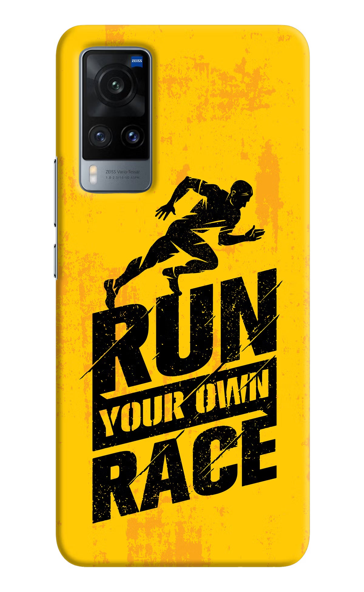 Run Your Own Race Vivo X60 Hard Case Back Cover by Casekaro