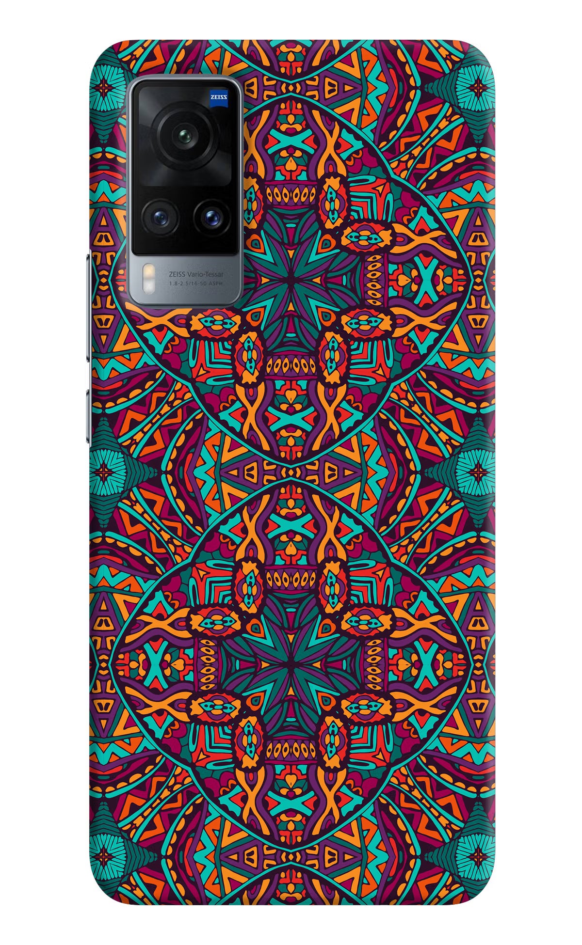 Colour Mandala Vivo X60 Hard Case Back Cover by Casekaro