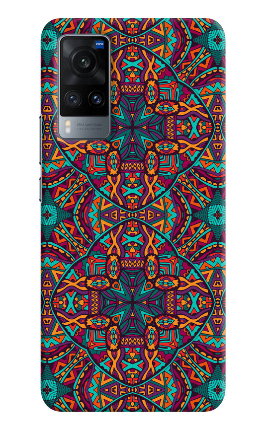 Colour Mandala Vivo X60 Hard Case Back Cover by Casekaro