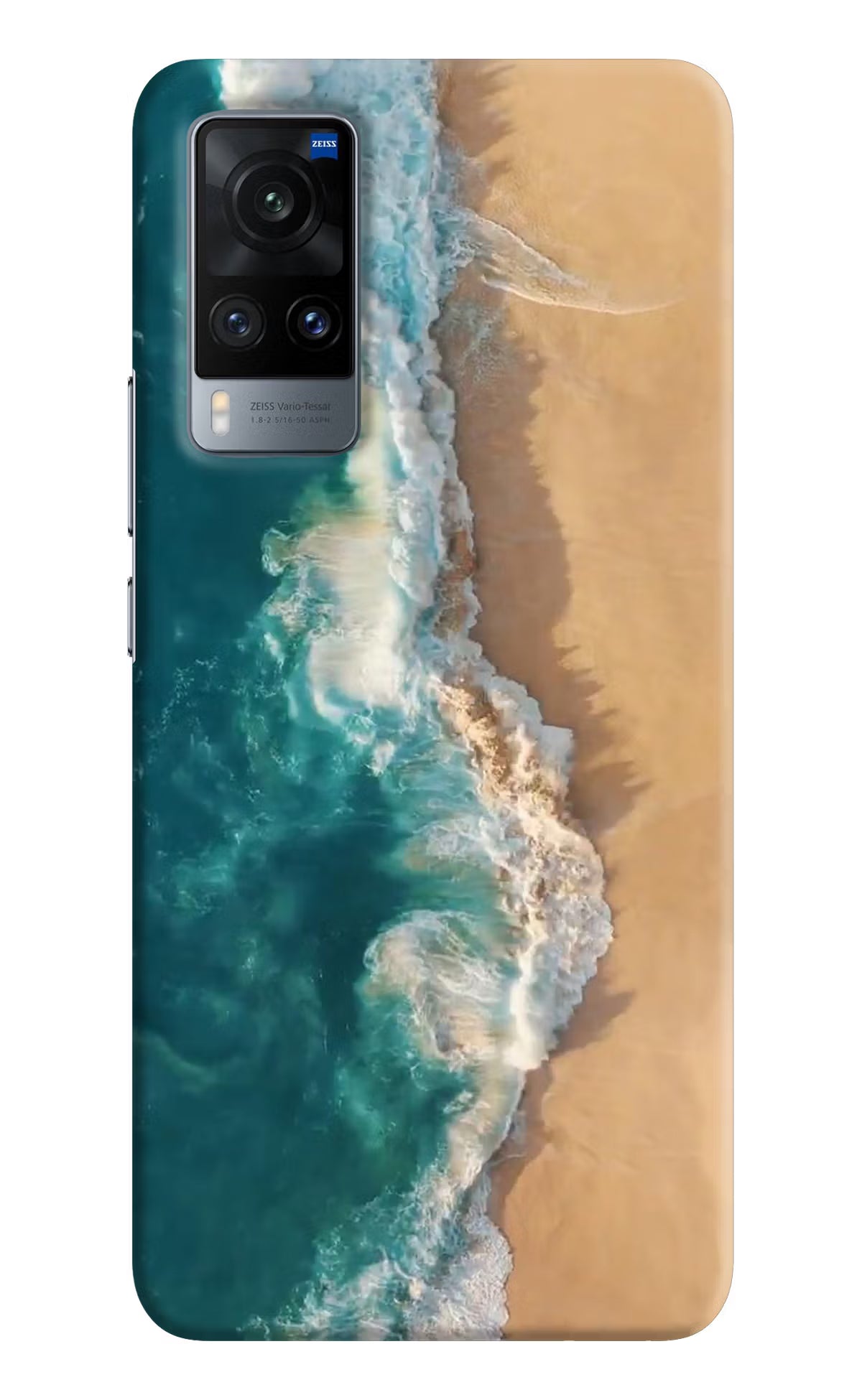 Ocean Beach Vivo X60 Hard Case Back Cover by Casekaro