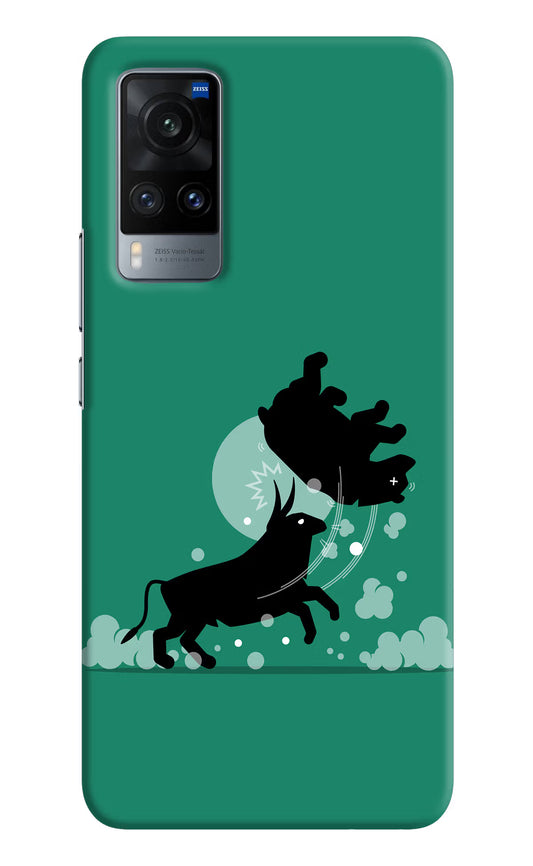 Bull Conqueror Vivo X60 Hard Case Back Cover by Casekaro
