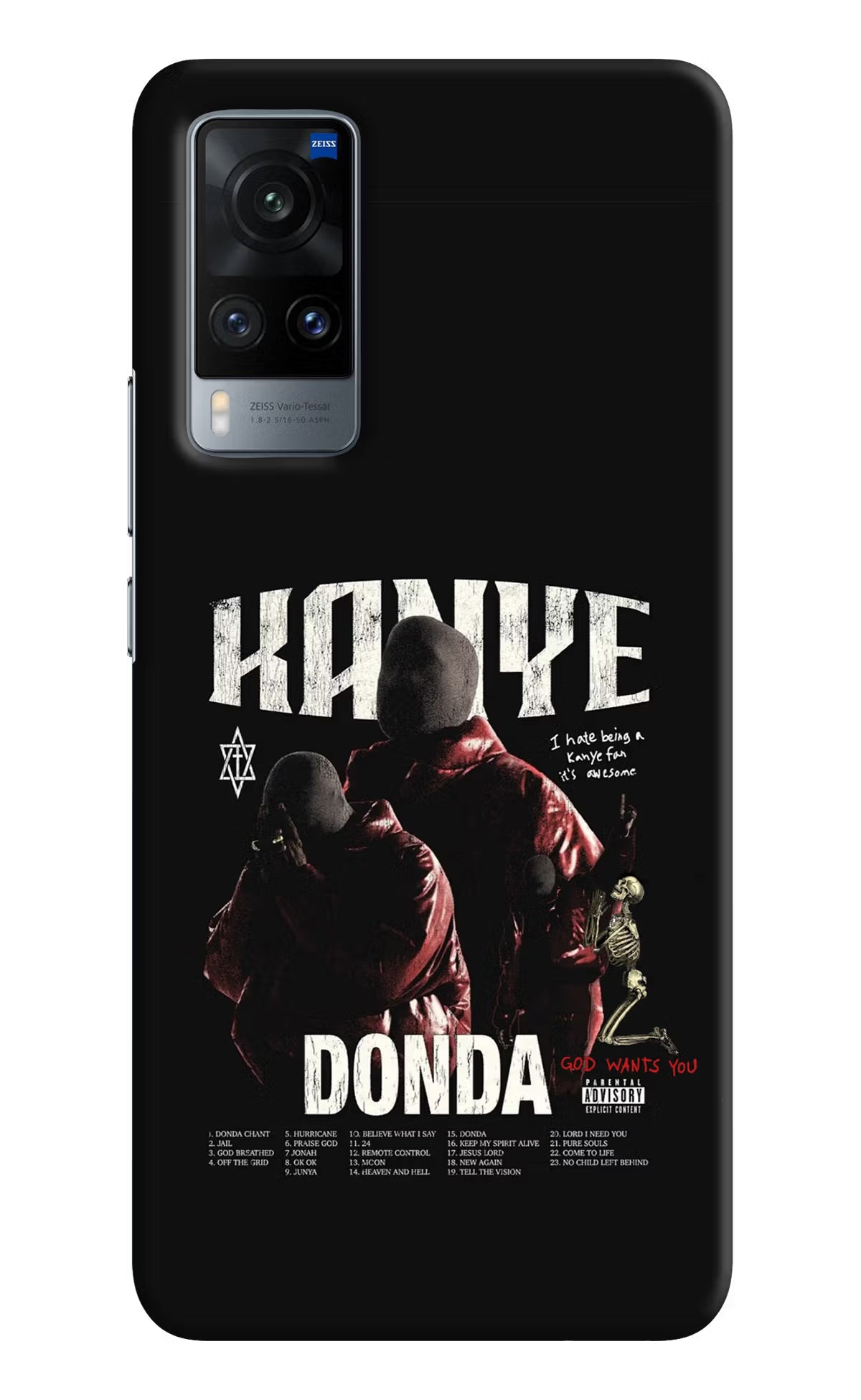 Donda Kanye West Vivo X60 Hard Case Back Cover by Casekaro