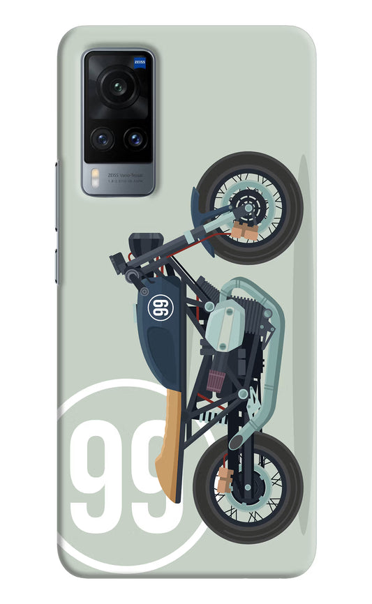 Classic Cafe Racer 99 Vivo X60 Hard Case Back Cover by Casekaro