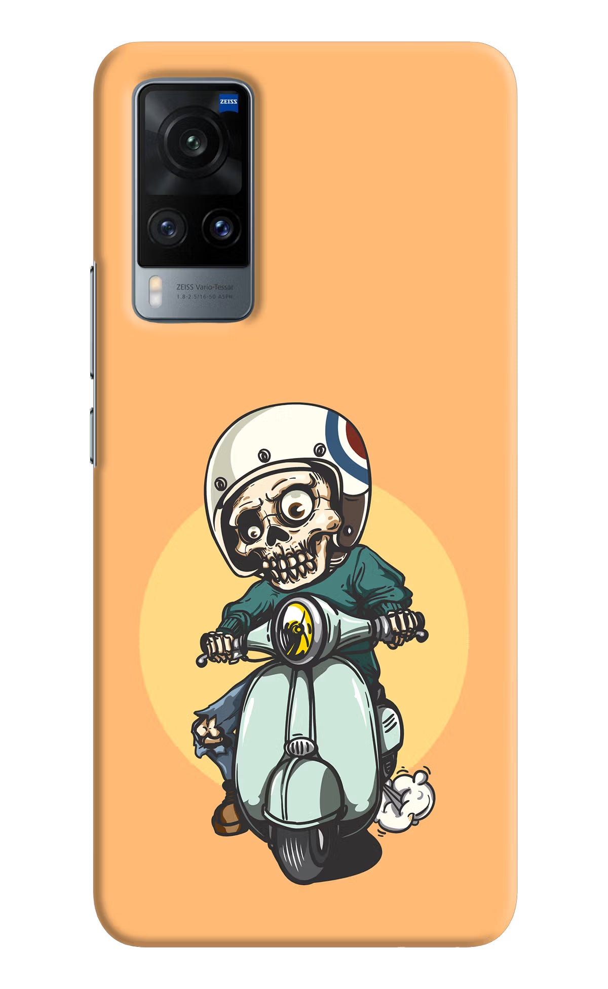 Undead Biker Vivo X60 Hard Case Back Cover by Casekaro
