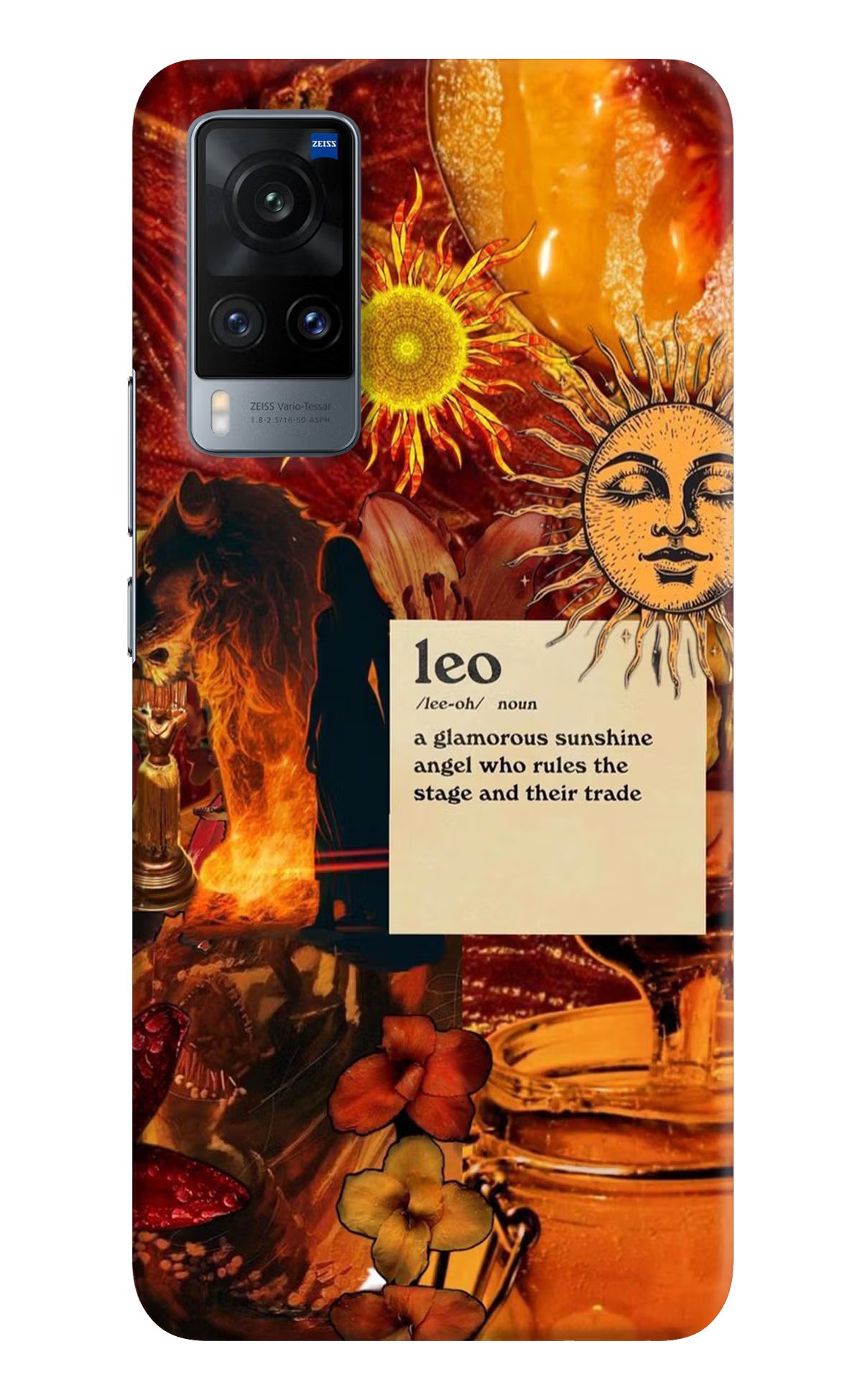 Leo Zodiac Vivo X60 Hard Case Back Cover by Casekaro