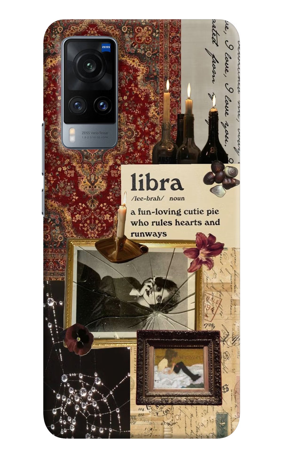 Libra Zodiac Vivo X60 Hard Case Back Cover by Casekaro