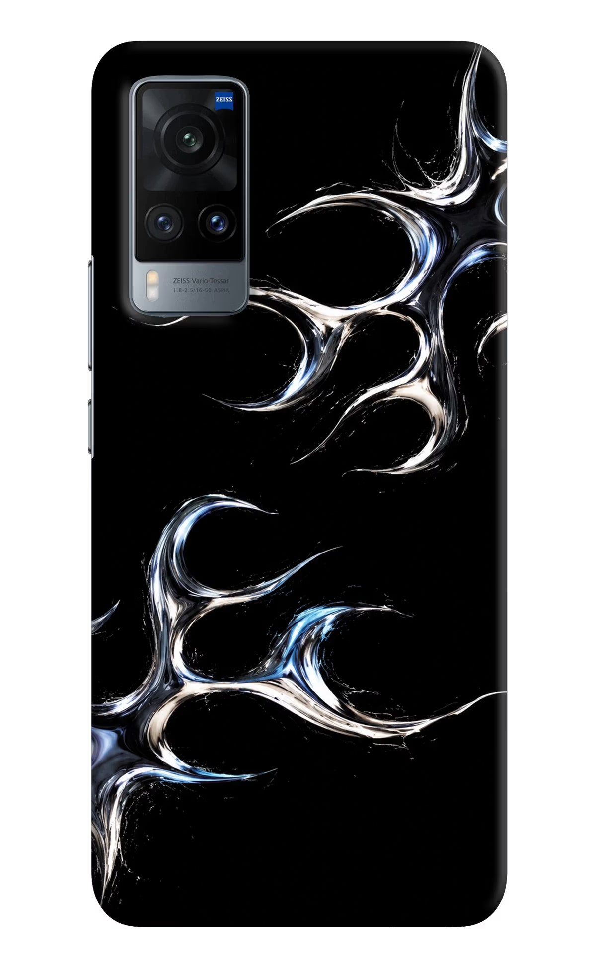 Chrome Tribal Vivo X60 Hard Case Back Cover by Casekaro