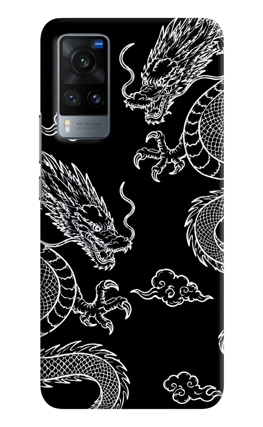 Twin Dragons Vivo X60 Back Cover, Hard case
