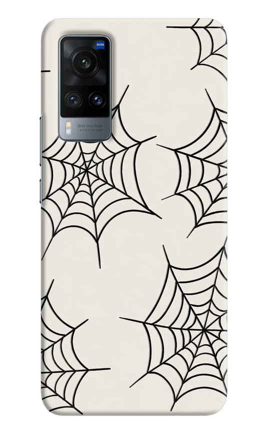Spider Web Vivo X60 Hard Case Back Cover by Casekaro