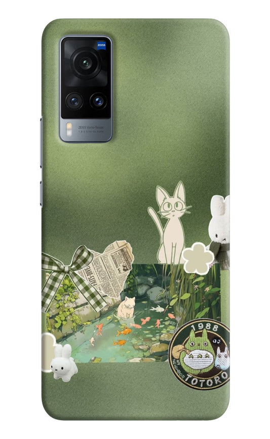 Aesthetic anime Vivo X60 Back Cover