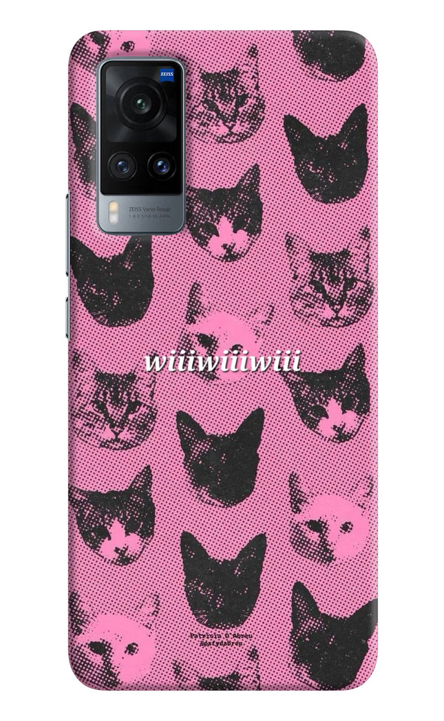 Pink Cats Vivo X60 Hard Case Back Cover by Casekaro