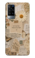 Vintage case Vivo X60 Hard Case Back Cover by Casekaro
