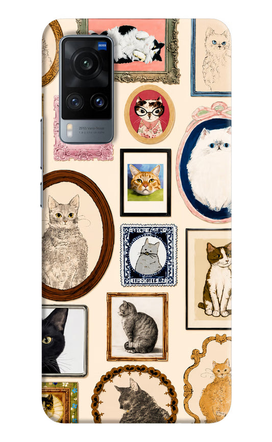 Mirror Cats Vivo X60 Hard Case Back Cover by Casekaro