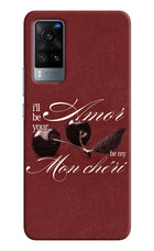 Velvet Cherry Vivo X60 Hard Case Back Cover by Casekaro