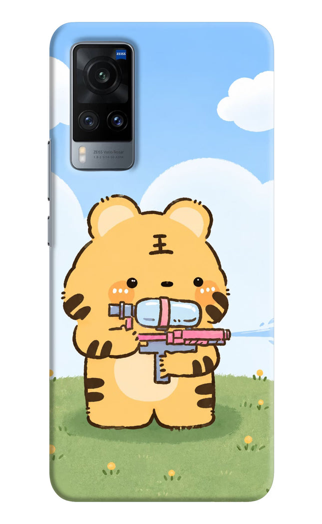 Tiger Treat Vivo X60 Hard Case Back Cover by Casekaro