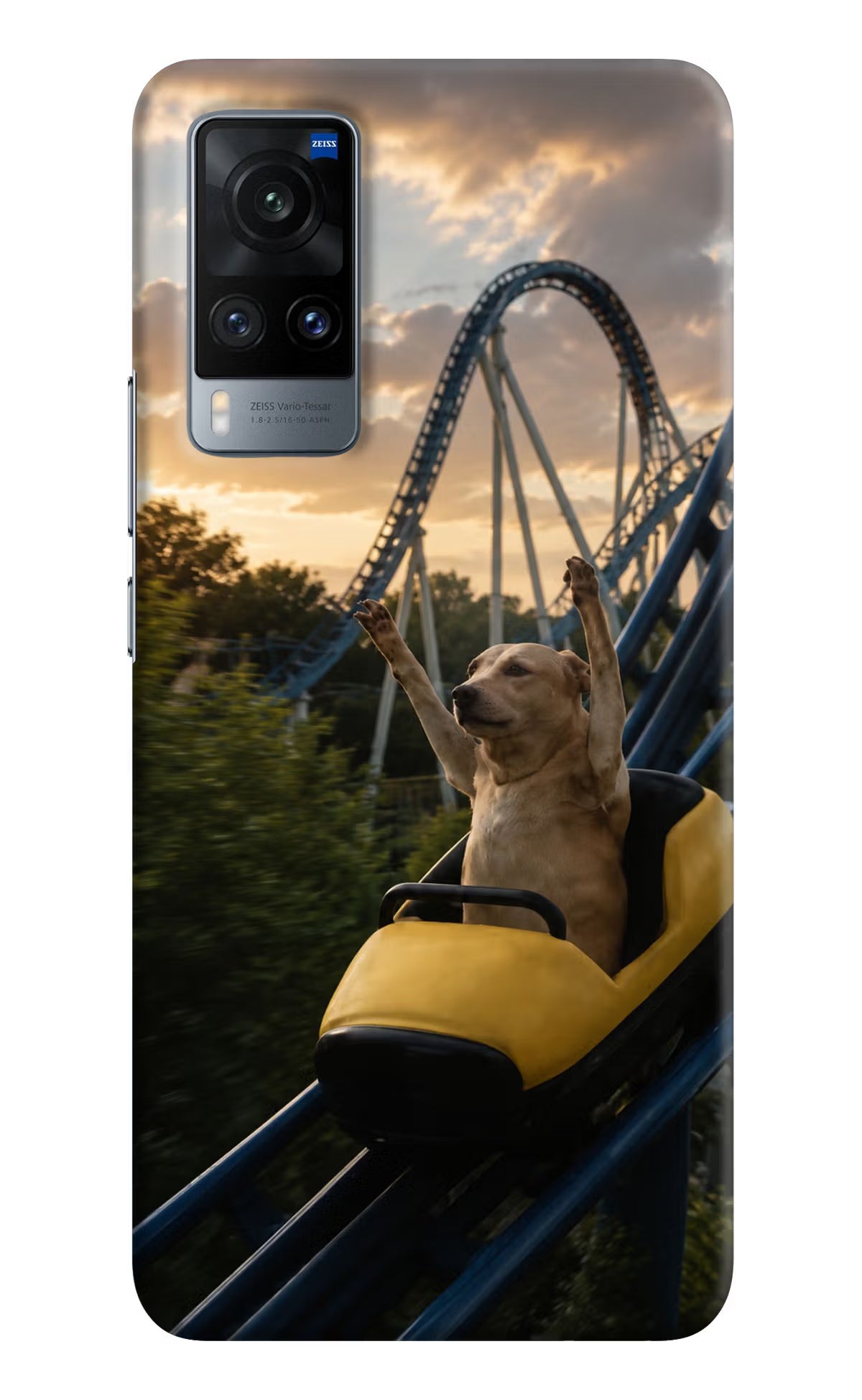 Rollercoaster Dog Vivo X60 Back Cover