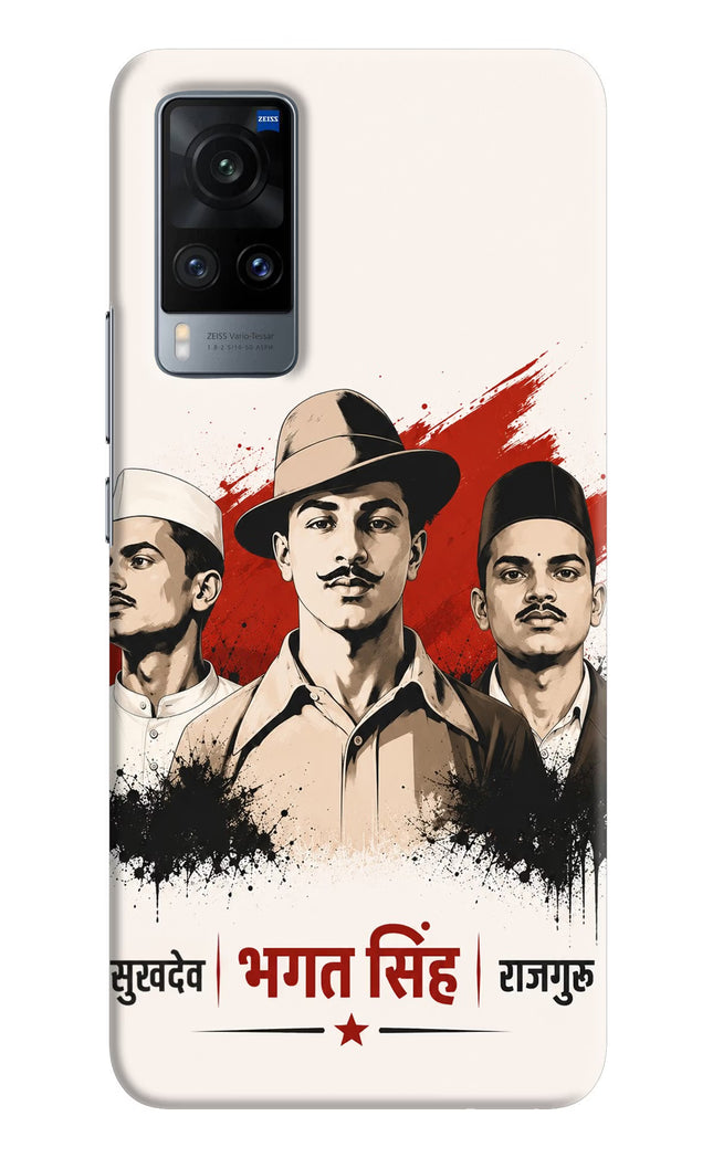 Bhagat Singh Trio Vivo X60 Hard Case Back Cover by Casekaro