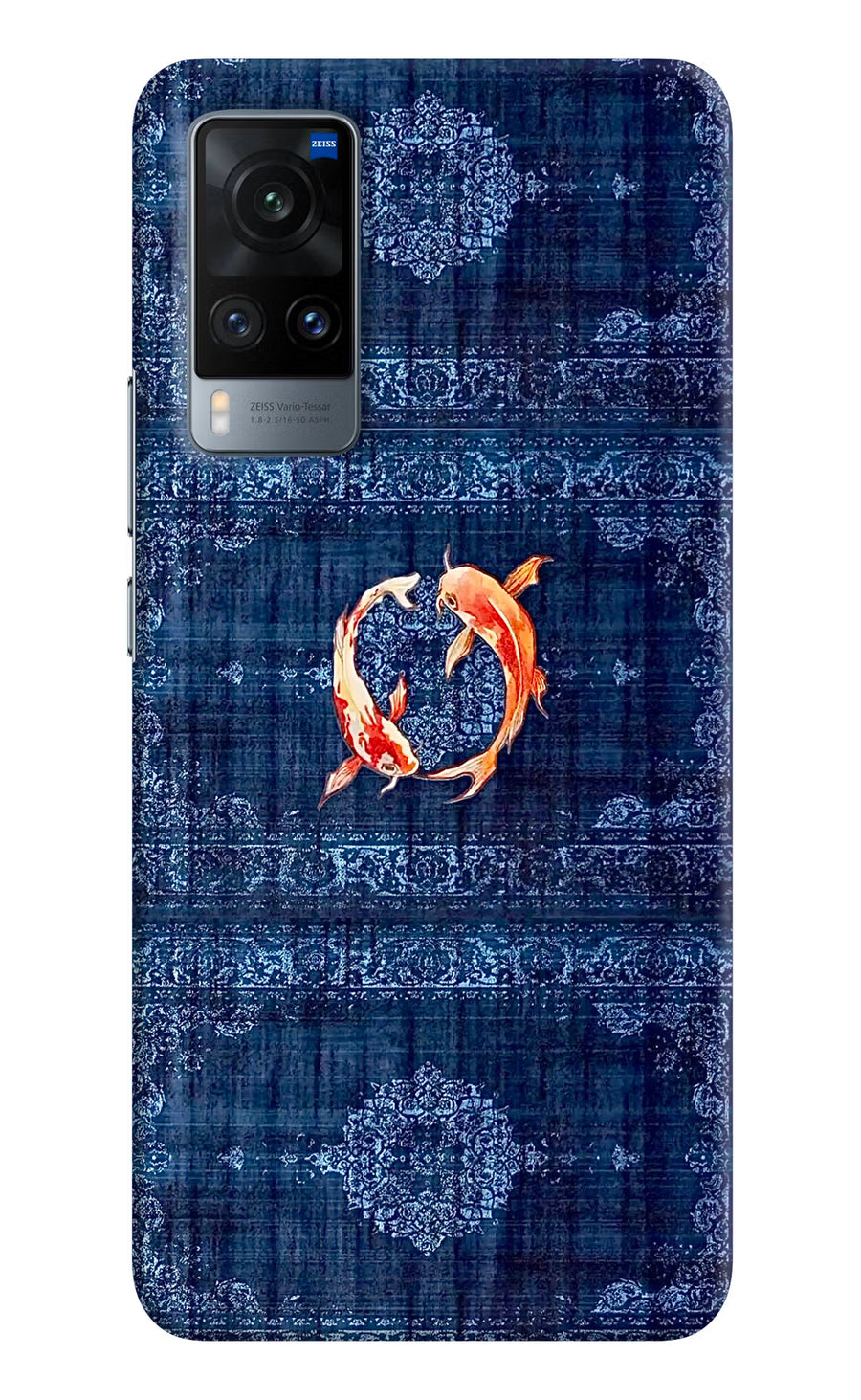 Koi Blue Vivo X60 Back Cover, Hard case