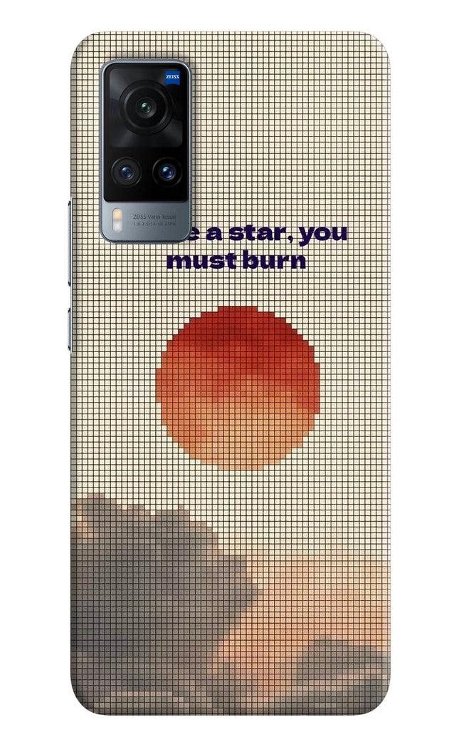 Pixel Sun Vivo X60 Hard Case Back Cover by Casekaro